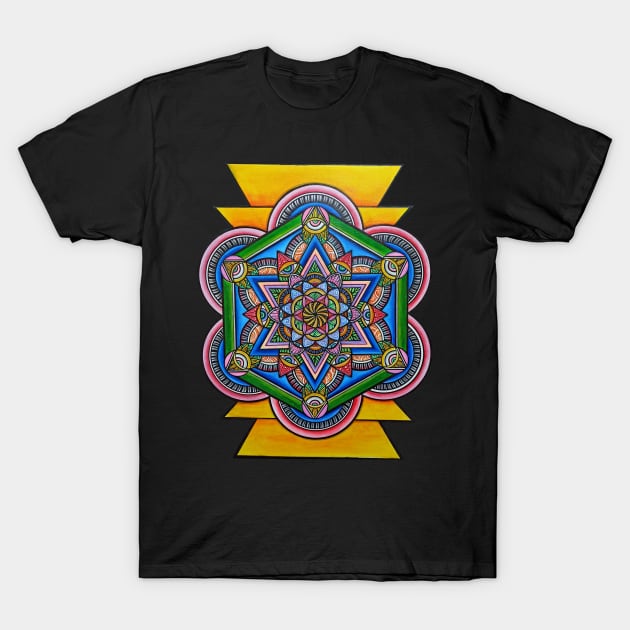 Metatron Mandala T-Shirt by asiancoffeegirl